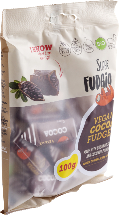 Caramele – aromă cacao bio 100g Super Fudgio [2]