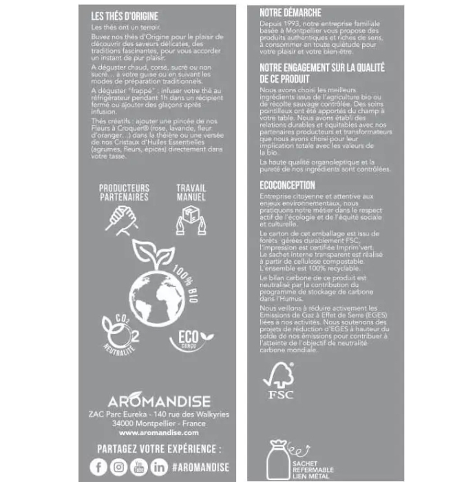 Ceai mate bio 90 g Aromandise [5]