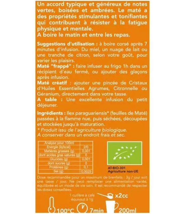 Ceai mate bio 90 g Aromandise [4]