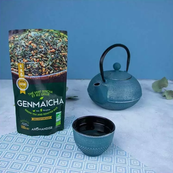 Ceai verde cu orez genmaicha bio 100 g Aromandise [4]