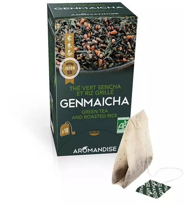 Ceai verde cu orez genmaicha bio 18 dz x 2 g 36 g Aromandise [2]