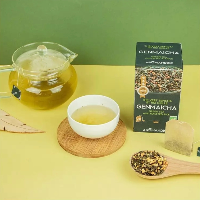 Ceai verde cu orez genmaicha bio 18 dz x 2 g 36 g Aromandise [4]