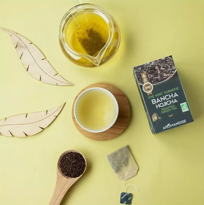 Ceai verde prăjit bancha hajicha bio 18dz x 2g 36g Aromandise [6]