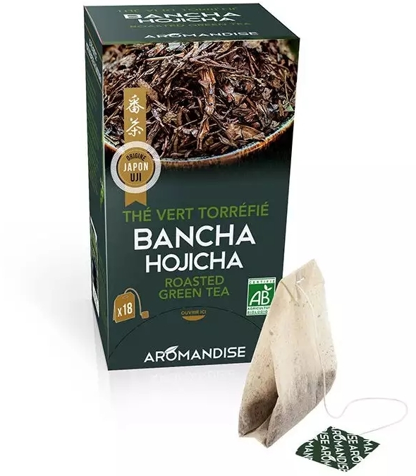 Ceai verde prăjit bancha hajicha bio 18dz x 2g 36g Aromandise [4]