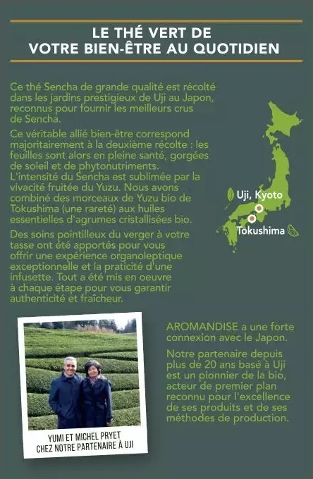 Ceai verde sencha bio 18 dz x 2 g 36 g Aromandise [6]