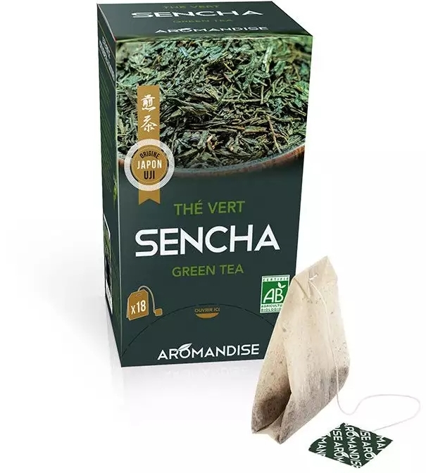 Ceai verde sencha bio 18 dz x 2 g 36 g Aromandise [3]