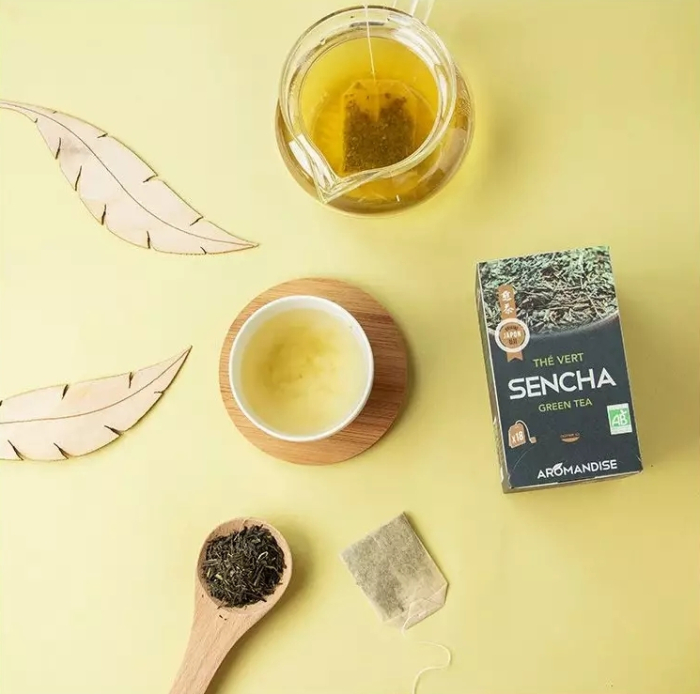 Ceai verde sencha bio 18 dz x 2 g 36 g Aromandise [2]