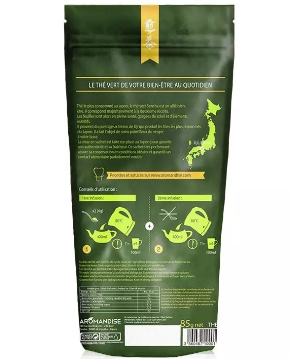 Ceai verde sencha bio 85 g Aromandise [3]