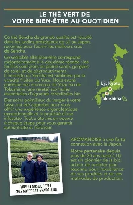 Ceai verde sencha cu ghimbir bio 18 dz x 2 g 36 g Aromandise [3]