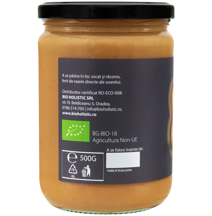 Cremă de arahide smooth bio 500g Obio [2]