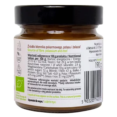 Crema tartinabilă de ciocolată cu alune de pădure bio 190g Super Fudgio [2]