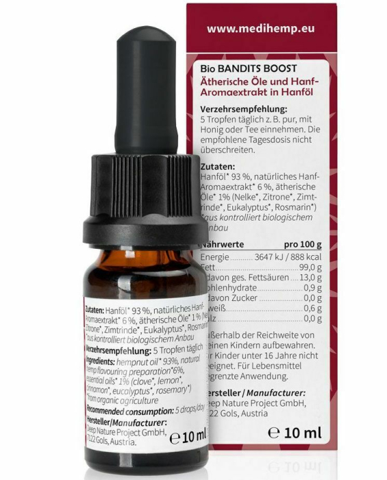 Esență de cânepă Bandits Boost Bio 10ml Medihemp [2]