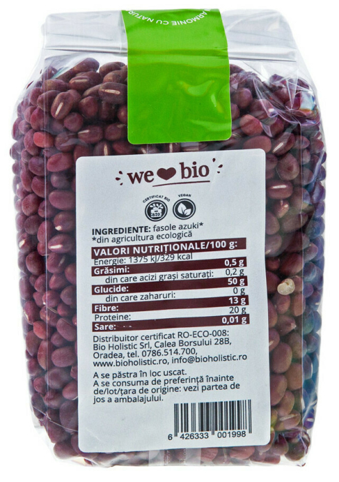 Fasole azuki bio 400 g Obio [2]