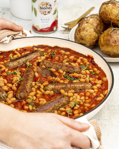 Fasole haricot în sos de roșii la conservă bio 400g Biona [3]