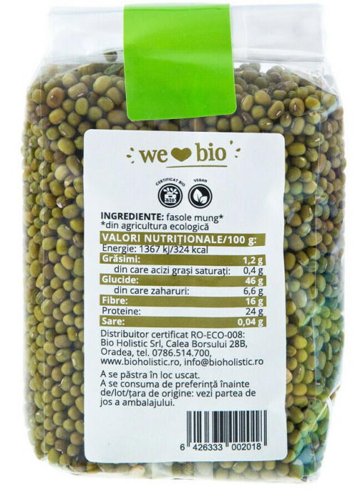 Fasole mung bio 400 g Obio [2]