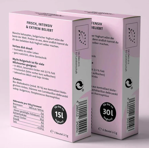 Ferment probiotic pentru iaurt bulgăresc bio 15g My.Yo [4]