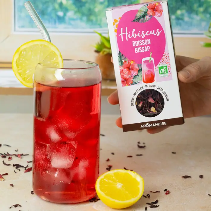 Flori de hibiscus - uz culinar bio 80 g Aromandise [6]