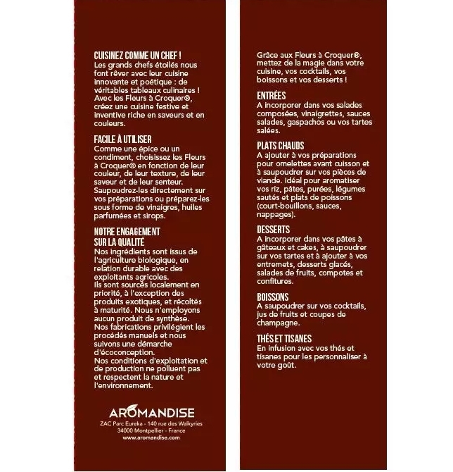 Flori de portocal - uz culinar bio 30 g Aromandise [5]