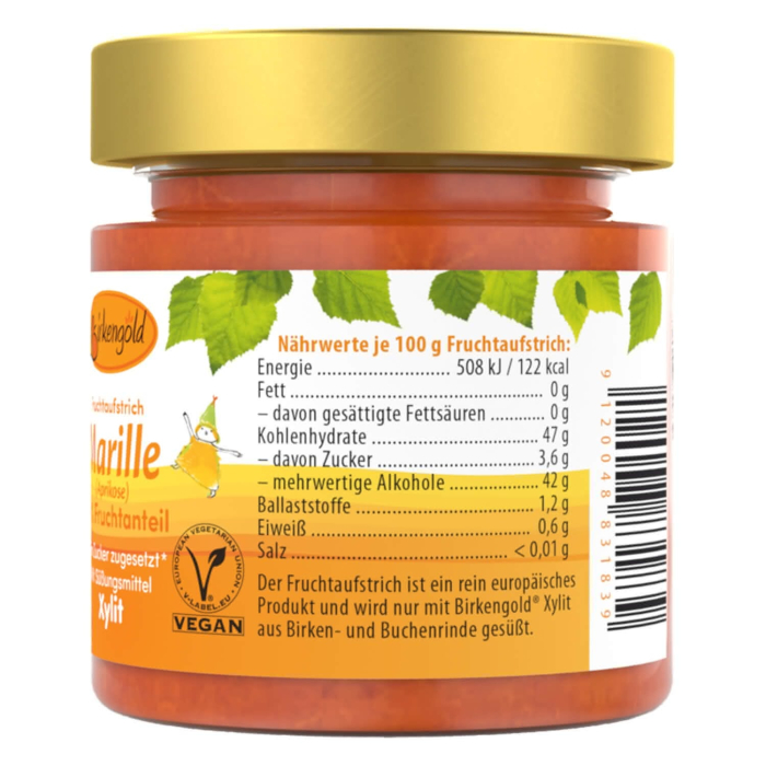 Gem de caise îndulcit cu xylitol 200g Birkengold [3]