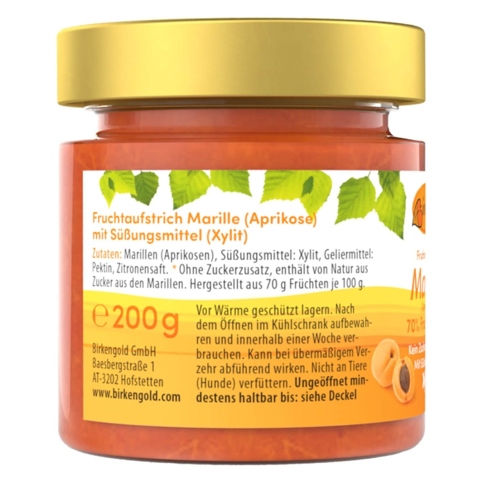 Gem de caise îndulcit cu xylitol 200g Birkengold [2]