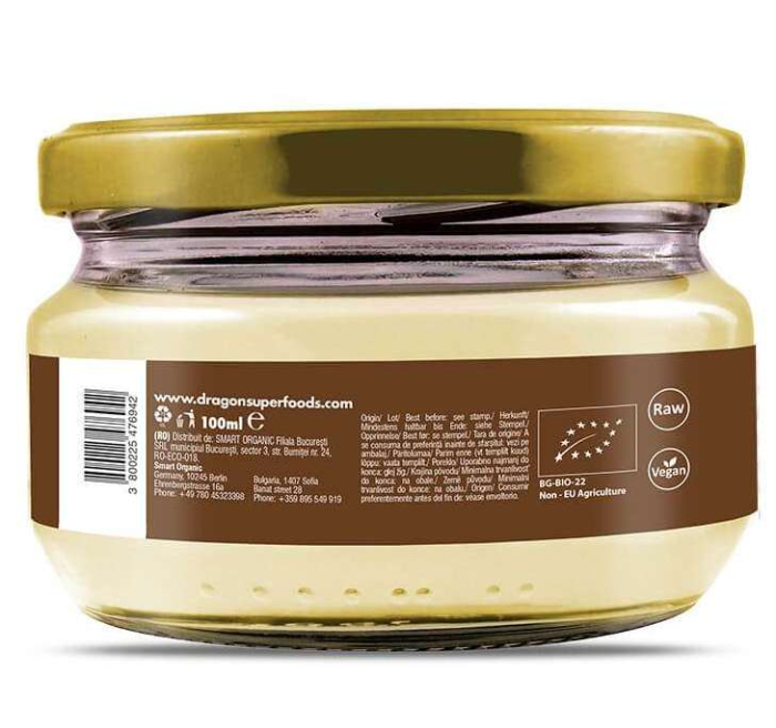 Grăsime de cacao bio 100 ml Dragon Superfoods [2]