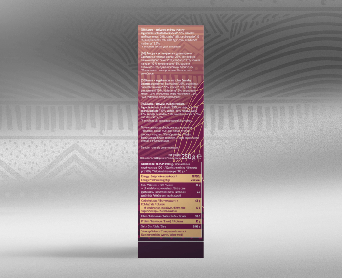 Gustare crocantă Aurora cu semințe active bio 250g Ancestral Superfoods [2]