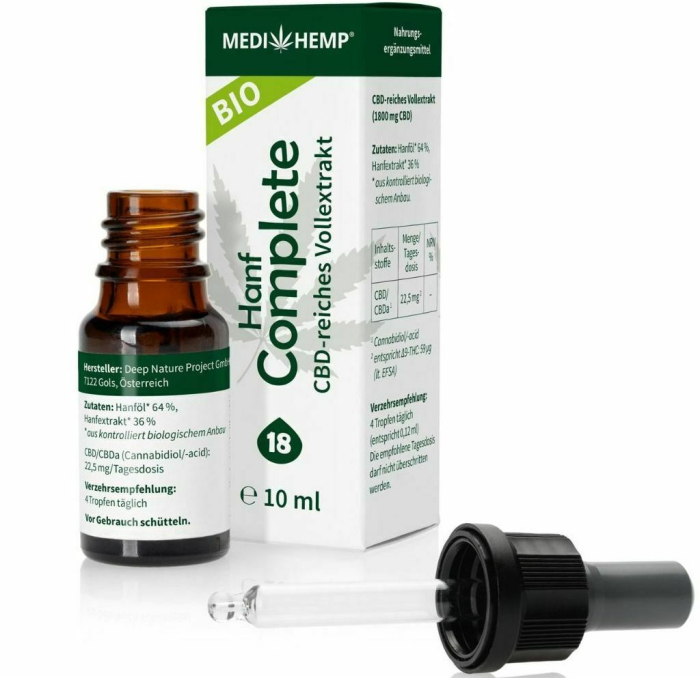 Hemp complete 18% CBD bio 10 ml Medihemp [2]