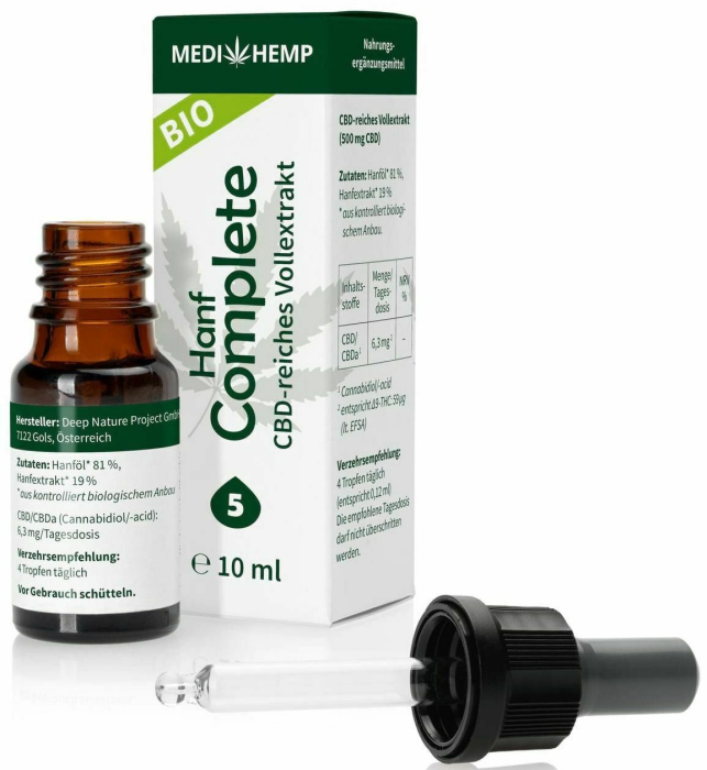 Hemp complete 5% CBD bio 10 ml Medihemp [2]