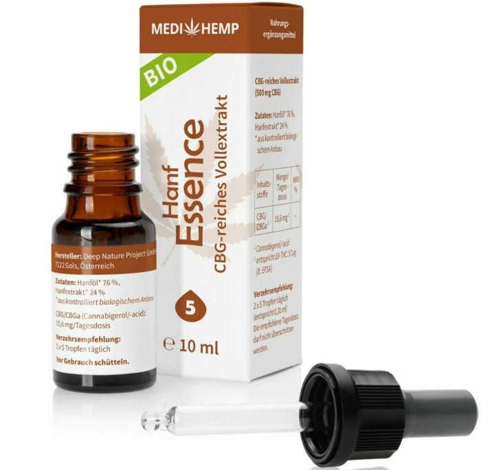 Hemp essence cu CBG 5% bio 10 ml Medihemp [2]