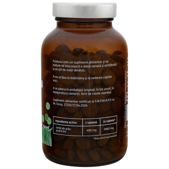 Iarba de grâu bio 250 tablete 125g Obio [2]