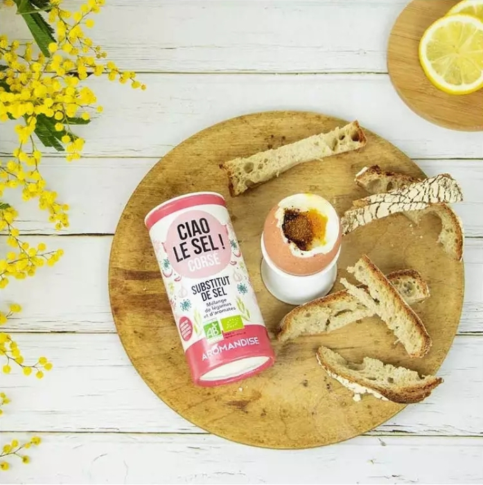 Înlocuitor de sare grunjoasă bio 70g Aromandise [3]