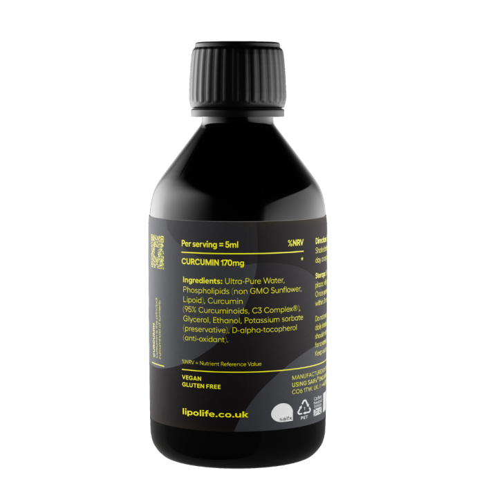 LLT1 - Curcumin lipozomal 240 ml Lipolife [4]