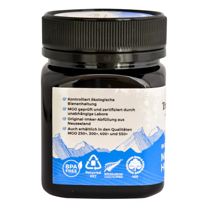 Miere de Manuka MGO 100+ bio 250g Tranzalpine [4]