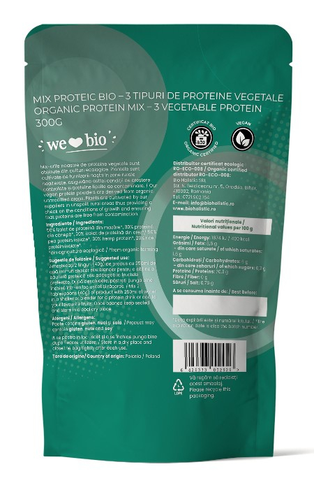 Mix proteic bio 300g Obio [2]