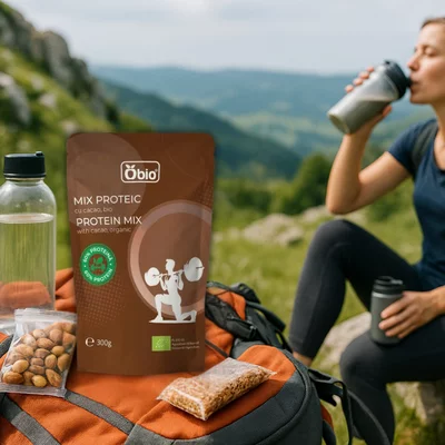 Mix proteic cu cacao bio 300 g Obio [4]