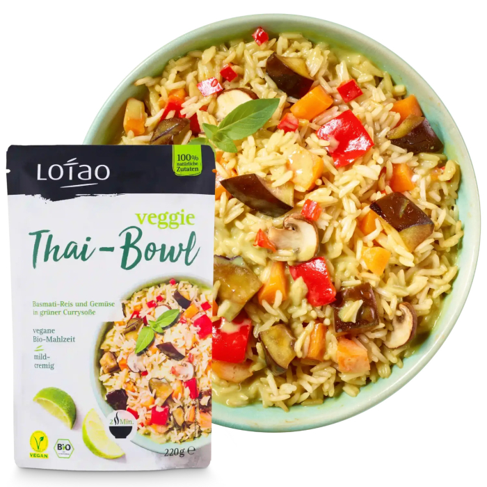 Orez basmati cu legume și curry verde bio 220g Lotao [4]