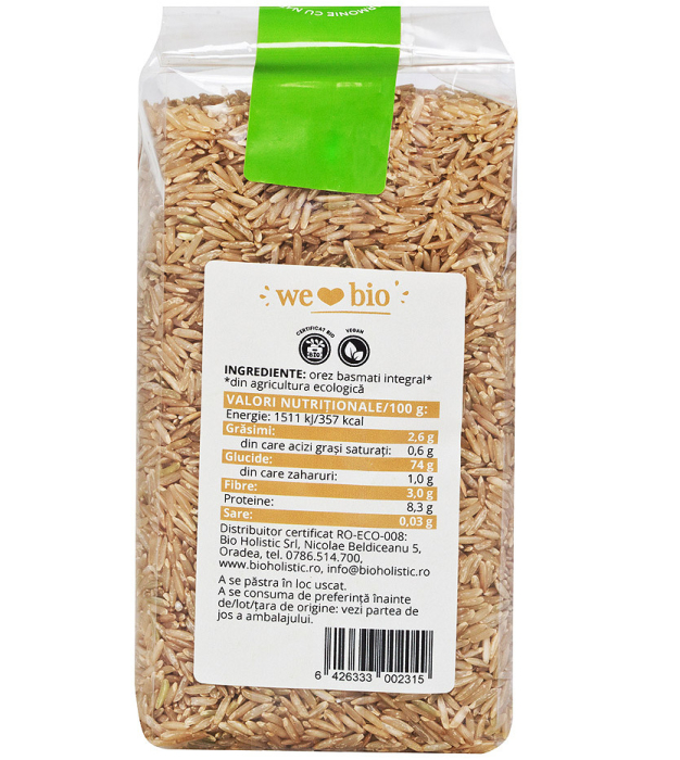 Orez basmati integral bio 500g Obio [2]