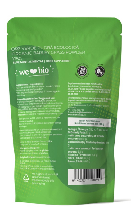 Orz verde pudră bio 125g Obio [2]