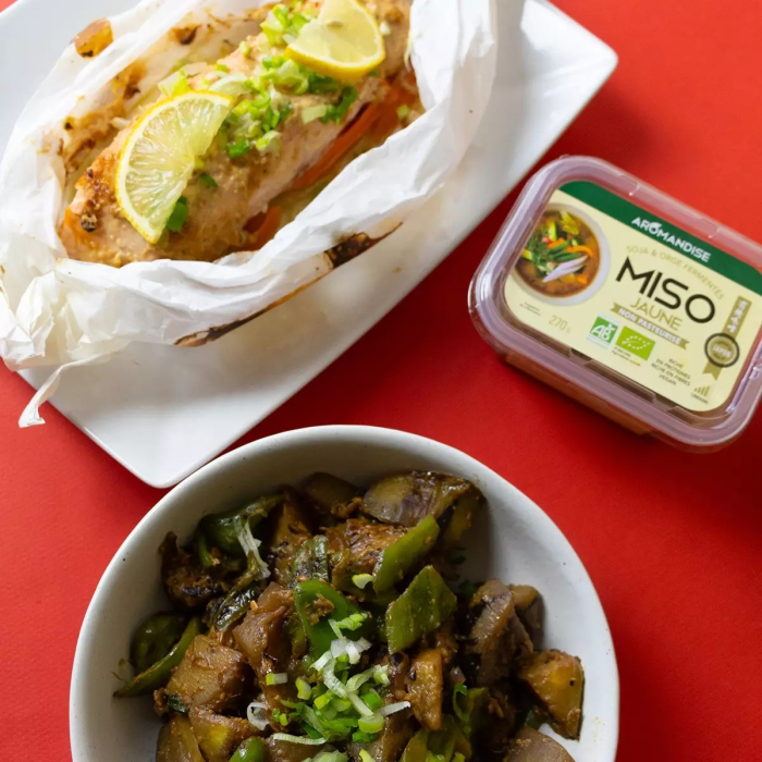 Pastă miso galbenă bio 270g Aromandise [2]