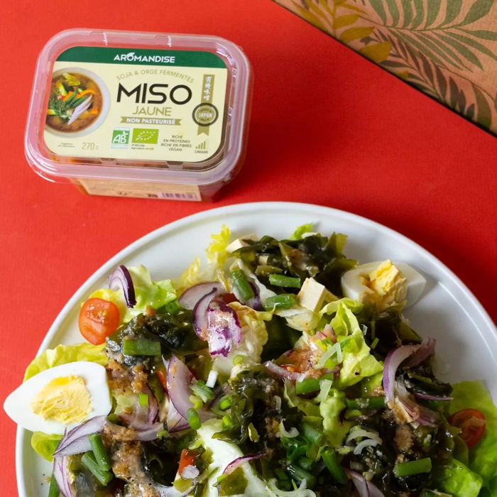 Pastă miso galbenă bio 270g Aromandise [6]