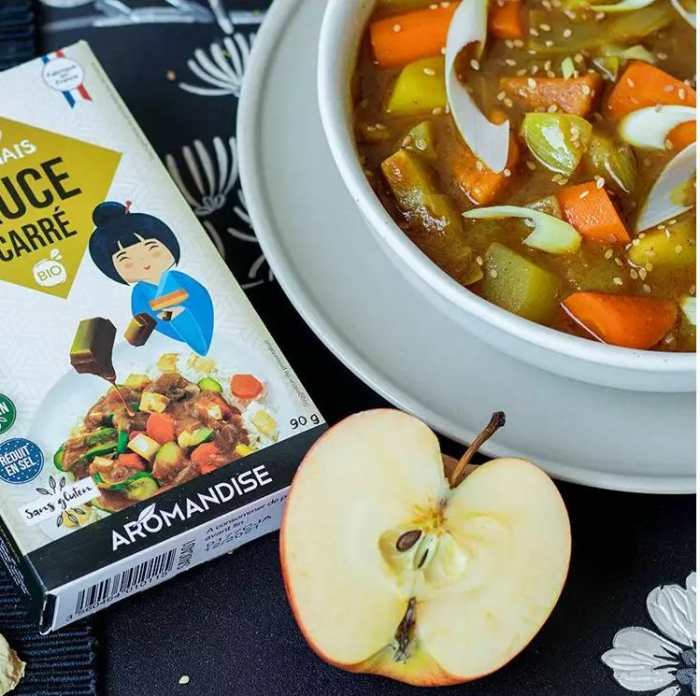 Sos curry japonez, cuburi, 5 buc., 90 g, Aromandise [5]