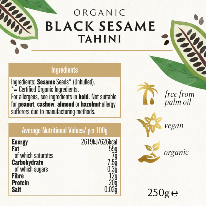 Tahini din susan negru bio 250 g Biona [2]