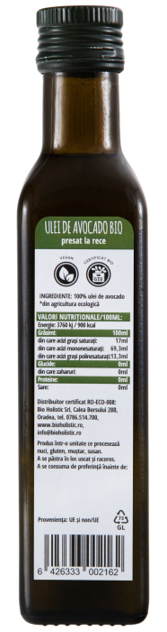 Ulei de avocado bio 250 ml Obio [2]