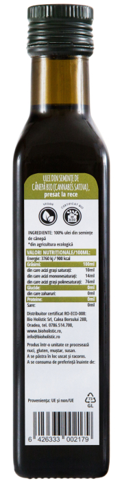 Ulei de cânepă bio 250 ml Obio [2]
