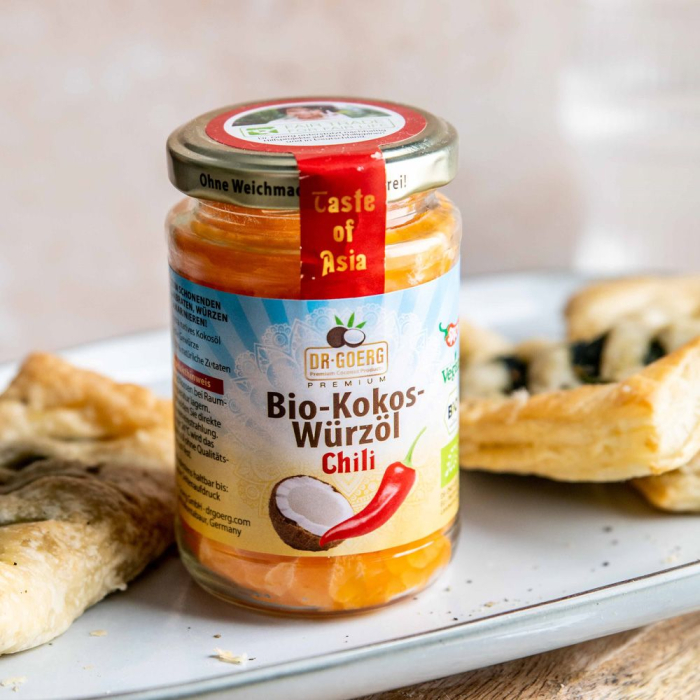 Ulei de cocos cu chilli bio 190 ml Dr. Goerg [2]