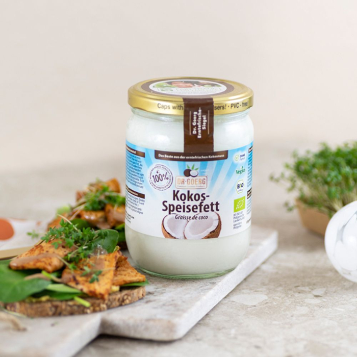 Ulei de cocos premium dezodorizat pentru gătit bio 500 ml Dr. Goerg [2]