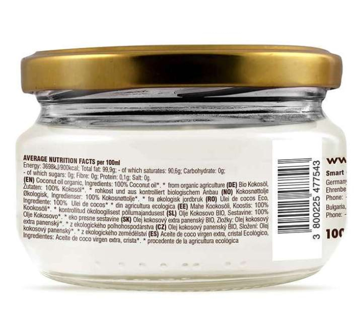 Ulei de cocos virgin presat la rece, bio, 100 ml, Dragon Superfoods [2]