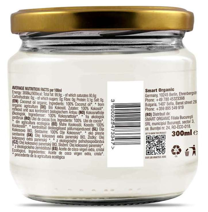 Ulei de cocos virgin, presat la rece, bio, 300 ml, Dragon Superfoods [3]