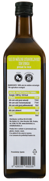 Ulei de măsline extravirgin bio 1 l Obio [2]