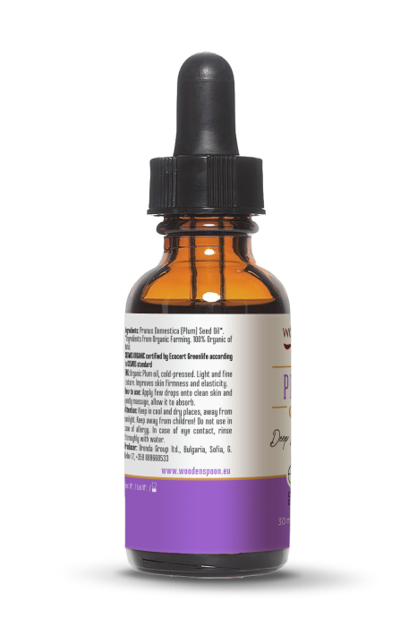 Ulei din sâmburi de prune ecologic 30 ml Wooden Spoon [2]